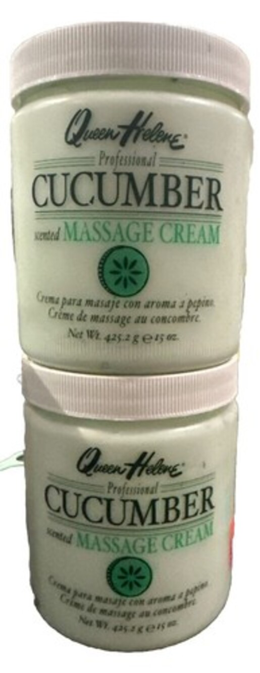 Lot of 2 Queen Helene Professionals Cucumber Scented Massage Cream 15oz FASTSHIP